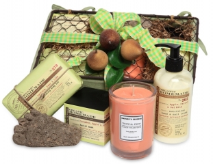 Spa Gift Basket with Organic Homemade Product
