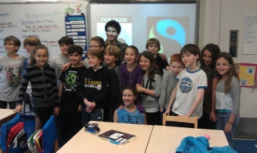 Angelo with Third Grade Class