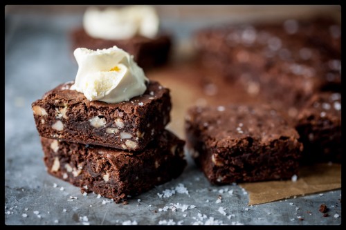 Cornish Sea Salt Chocolate Brownies